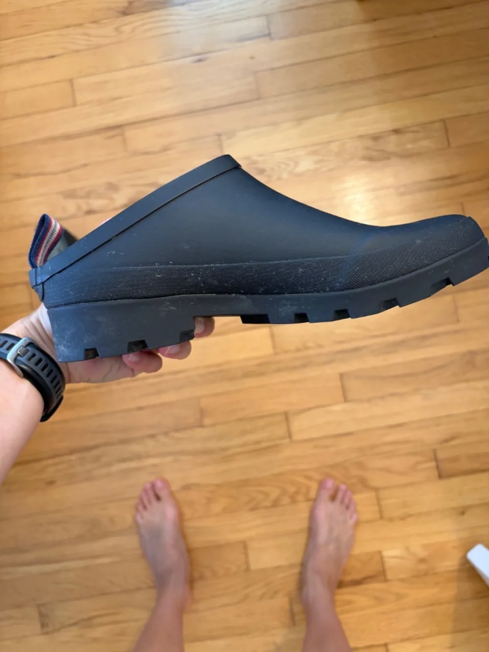SeaVees Black Rubber Bodega Clogs US size 10